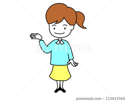 一個用手掌引導的女人 113915568