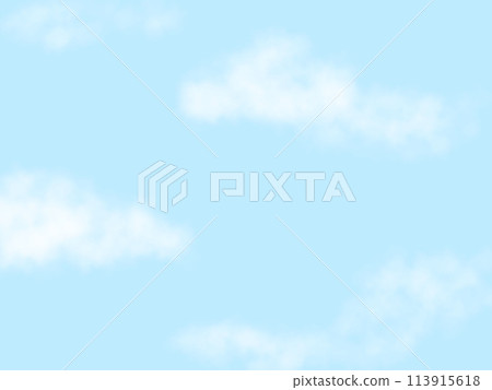 Clouds in the blue sky - Stock Illustration [113915618] - PIXTA