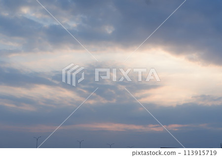 beautiful panorama of sky and clouds 113915719