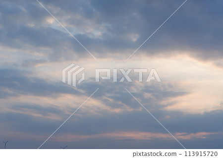 beautiful panorama of sky and clouds 113915720
