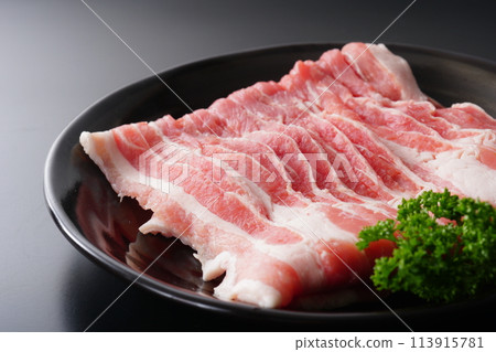 Pork rib slice Pork rib slice 113915781