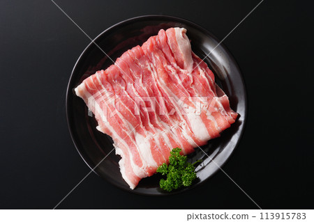 Pork rib slice 113915783