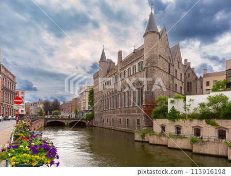 Medieval Castle of Gerald the Devil in Gent, Belgium Medieval Castle of Gerald the Devil in Gent, Belgium 113916198