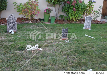 Halloween decorations in California Halloween decorations in California 113916561