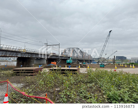 Keisei Main Line Arakawa Bridge Replacement Work 2024 Keisei Main Line Arakawa Bridge Replacement Work 2024 113916873