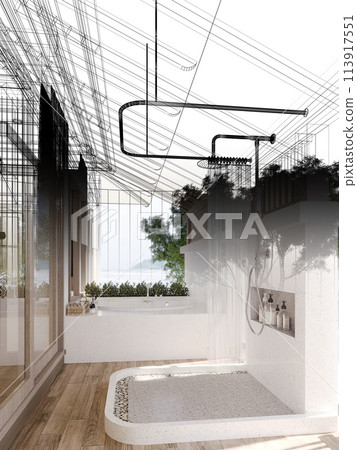 3d rendering  of interior bedroom 113917551