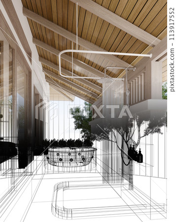 3d rendering  of interior bedroom 113917552