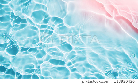 波光粼粼、透明的海面（AI 產生的影像） 113920426