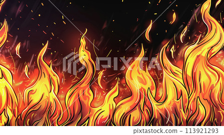 「熊熊火焰的背景」<AI生成素材> 「熊熊火焰的背景」<AI生成素材> 113921293