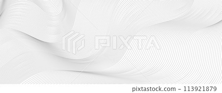 vector Illustration of the pattern of black lines on white background 113921879