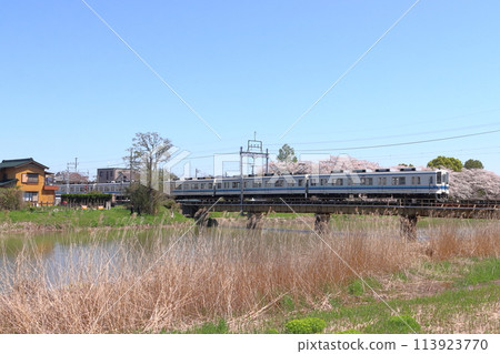 [TD] 春天穿越古利根川的東武野田線8000系列車 113923770