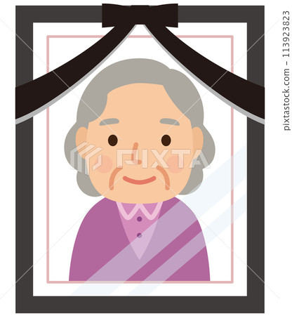 Memorial portrait of grandmother Memorial service 113923823