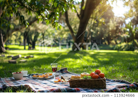 在公園野餐 113924666