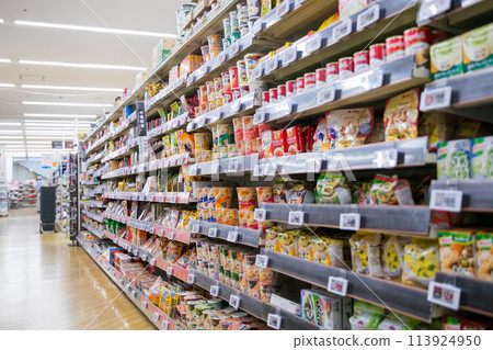 In a supermarket shop 113924950