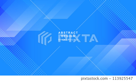 Blue abstract background material made of diagonal lines and dots 113925547