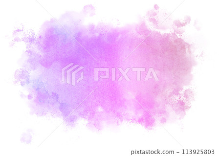 水彩顏料的抽象紋理，粉紅色 113925803