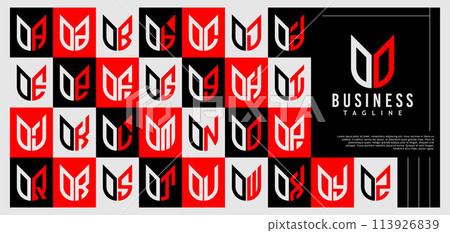Luxury abstract shield letter O OO initial logo, number 0 00 design set Luxury abstract shield letter O OO initial logo, number 0 00 design set 113926839