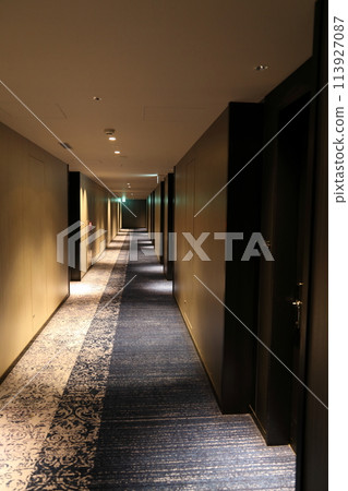 橫濱凱悅酒店豪華酒店的內部走廊 橫濱凱悅酒店豪華酒店的內部走廊 113927087