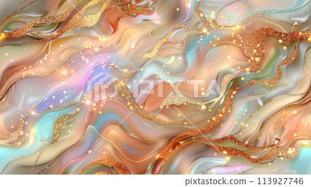 luxurious gold marble background with a smooth, shiny texture 113927746