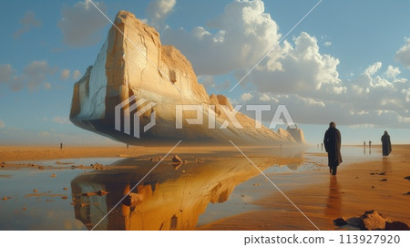 colorful surreal landscape colorful surreal landscape 113927920