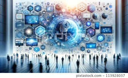 The Digital Frontier: A Window to Tomorrow 113928037