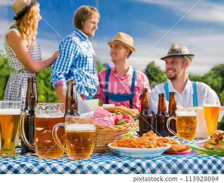 Images of German beer and Oktoberfest 113928094