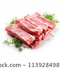 pieces of pork 113928498