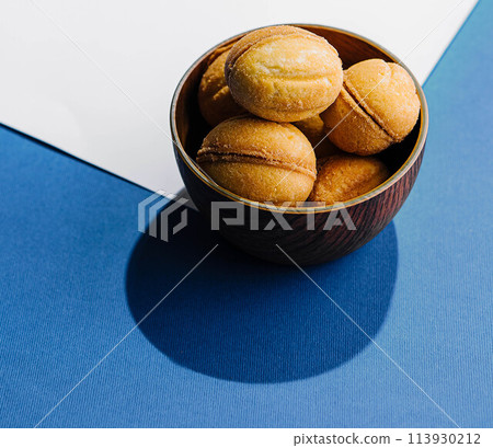 Christmas cookies on top view Christmas cookies on top view 113930212
