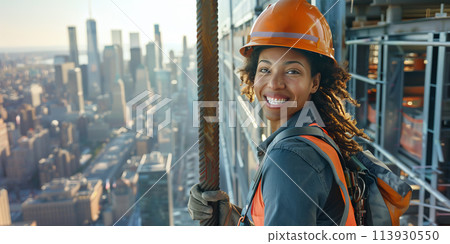 Professional portrait - Ironman at a new skyscraper Professional portrait - Ironman at a new skyscraper 113930550