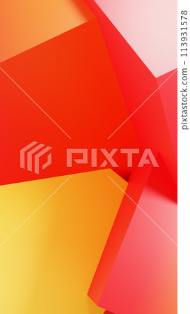 Close up of red and yellow background with geometric pattern Close up of red and yellow background with geometric pattern 113931578