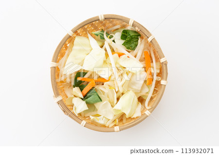 Mixed vegetables on a white background Mixed vegetables on a white background 113932071