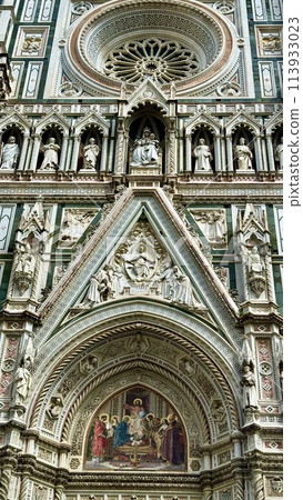 Cathedral of Santa Maria del Fiore in Florence, Cathedral of Saint Mary with a flower Cathedral of Santa Maria del Fiore in Florence, Cathedral of Saint Mary with a flower 113933023