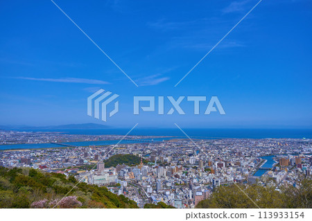 從德島縣德島市眉山町眉山公園眺望德島市（東側） 113933154