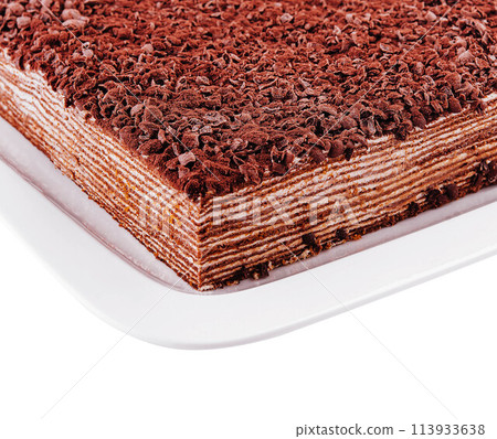 multilayer chocolate cake with sour cream multilayer chocolate cake with sour cream 113933638