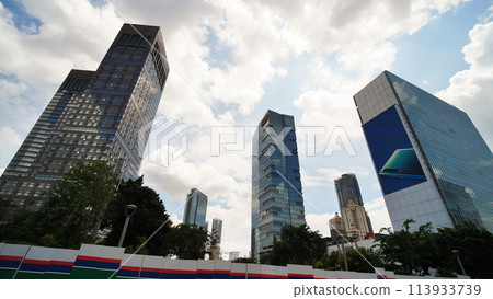 Skyscrapers of Jakarta, the capital of Indonesia, on a sunny day. Skyscrapers of Jakarta, the capital of Indonesia, on a sunny day. 113933739