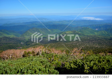 Mt. Hakusan from the Mt. Ontake Nigorigo Onsen hiking trail 113933887