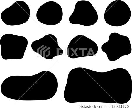 Loose shapes abstract material set Loose shapes abstract material set 113933970