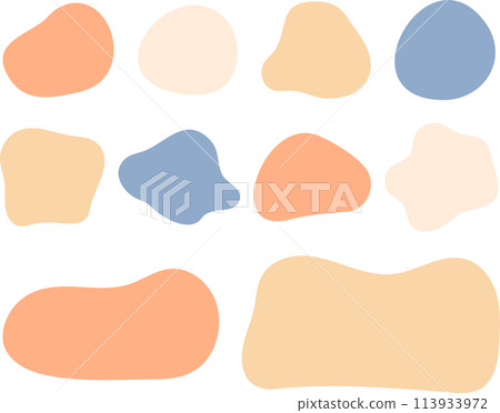Loose shapes abstract material set Loose shapes abstract material set 113933972