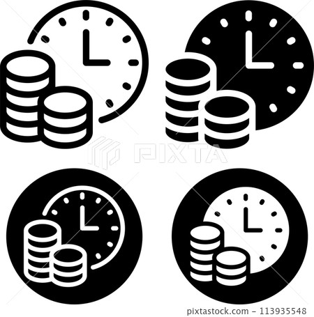 時間就是金錢 時間就是金錢圖示集 113935548