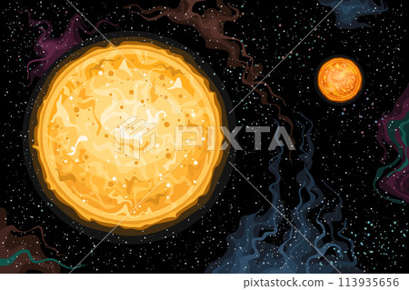 Vector Fantasy Space Card Vector Fantasy Space Card 113935656