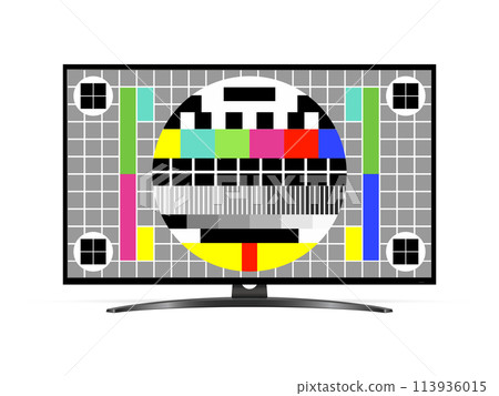 TV test pattern screen 113936015