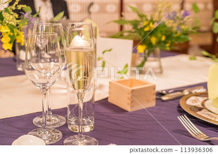 豪華婚宴上提供的套餐 113936306