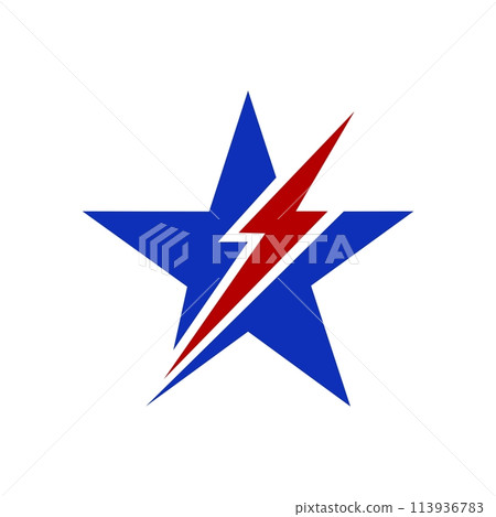 US Star vector Logo Template Illustration Design. Vector EPS 10. 113936783