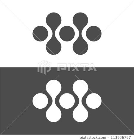 Molecule Quantum Dots Logo Template Illustration Design. Vector EPS 10. 113936797