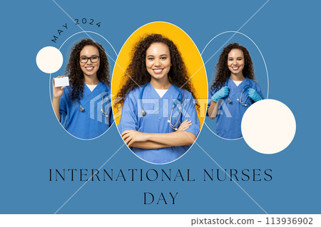 Design for concept of International Nurses day 113936902