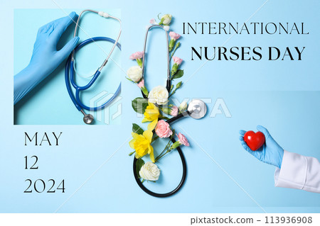 Design for concept of International Nurses day 113936908