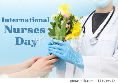 Design for concept of International Nurses day Design for concept of International Nurses day 113936912