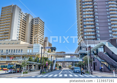 神奈川縣相模原市的城市景觀 小田急相模原站 113937191