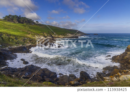 Landscape near Phare du Millier, Beuzec-Cap-Sizu, Brittany, France Landscape near Phare du Millier, Beuzec-Cap-Sizu, Brittany, France 113938425