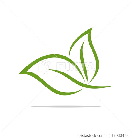 Green Leaf or Flower Logo Template Illustration Design. Vector EPS 10. Green Leaf or Flower Logo Template Illustration Design. Vector EPS 10. 113938454